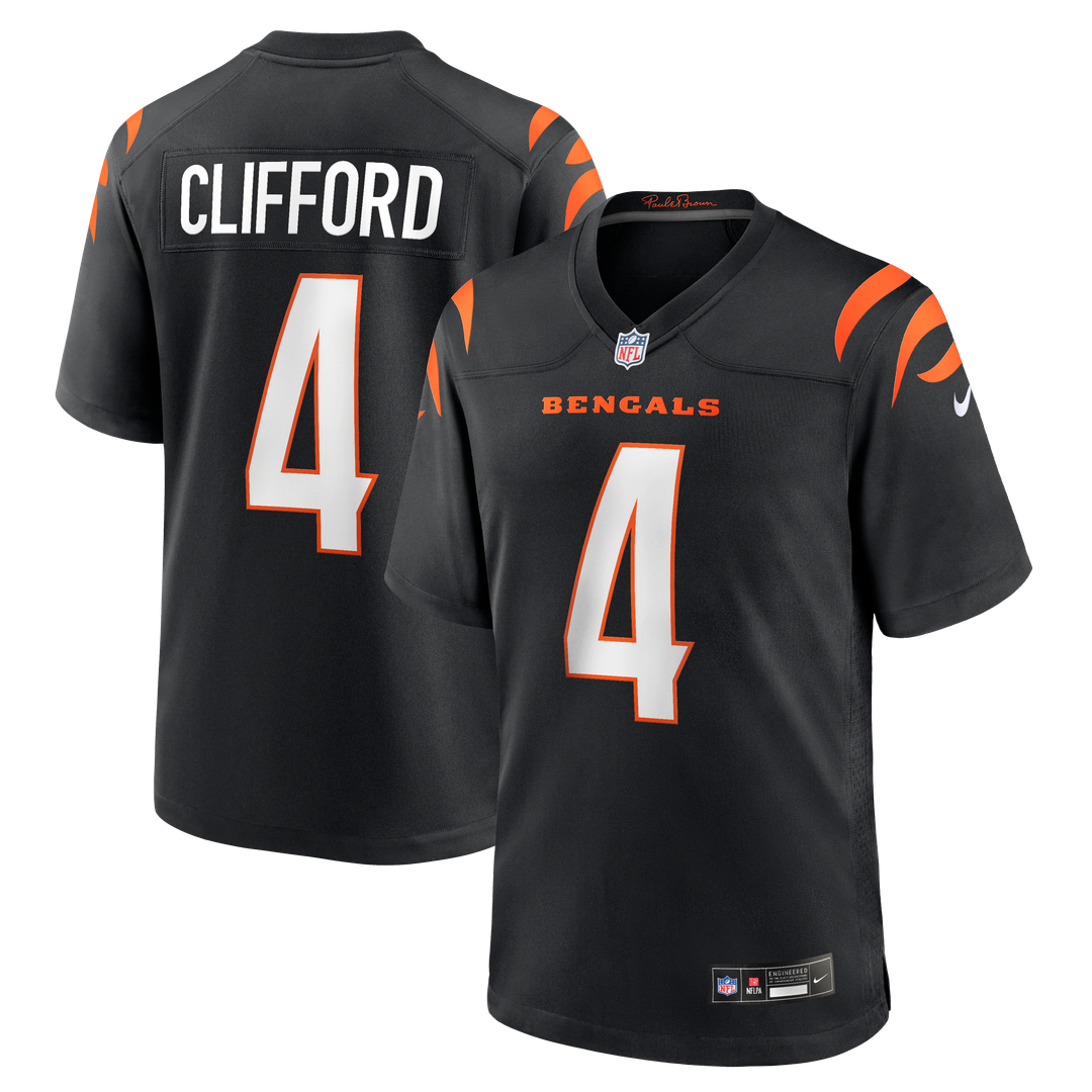 Sean Clifford Cincinnati Bengals Nike Team Game Jersey - Black