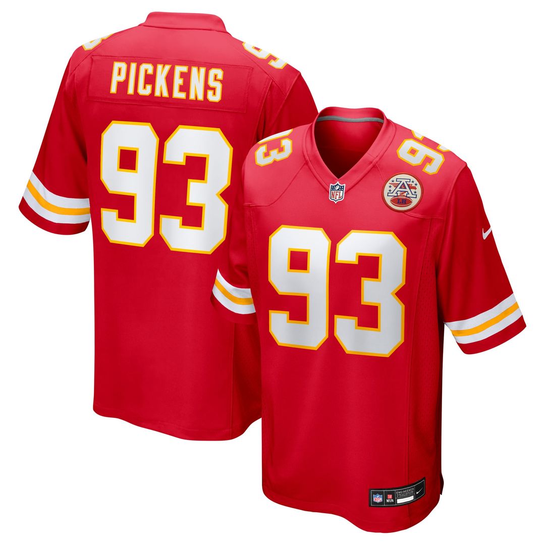 Zacch Pickens Kansas City Chiefs Nike Team Game Official Jersey -  Red