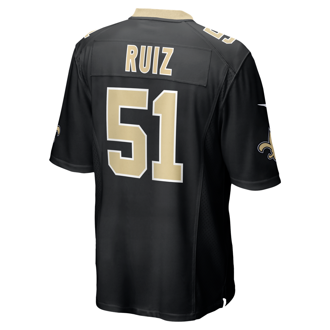 Cesar Ruiz New Orleans Saints Nike Player Game Official Jersey - Black