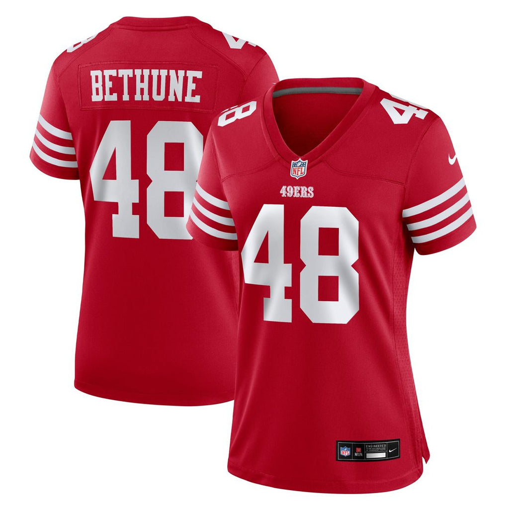 Tatum Bethune San Francisco 49ers Nike Women's Team Game Official Jersey -  Scarlet