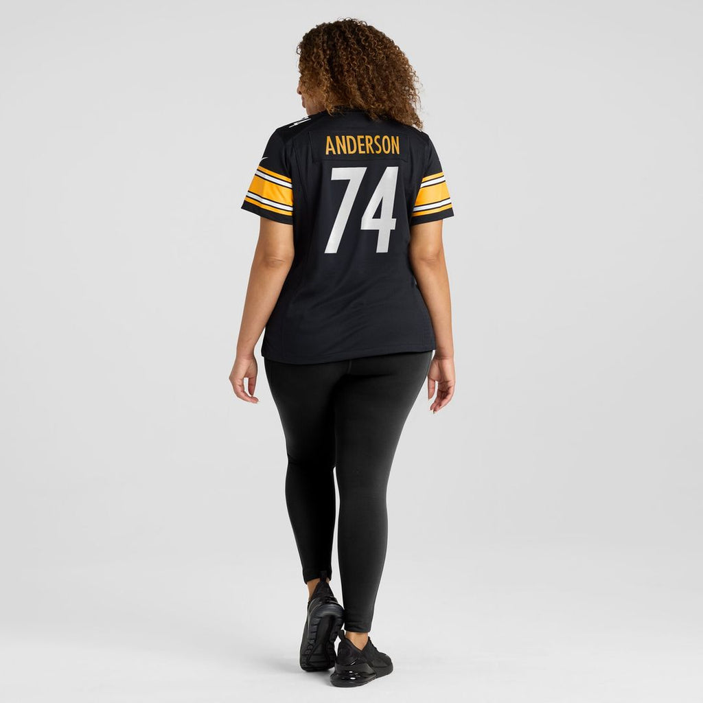 Spencer Anderson Pittsburgh Steelers Nike Women's  Game Official Jersey -  Black