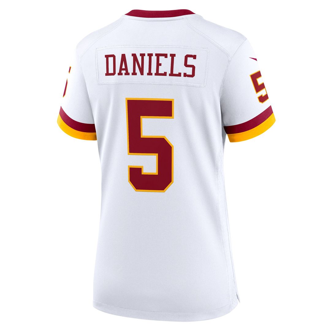 Jayden Daniels Washington Commanders Nike Women's Game Super Bowl Era Official Jersey - White