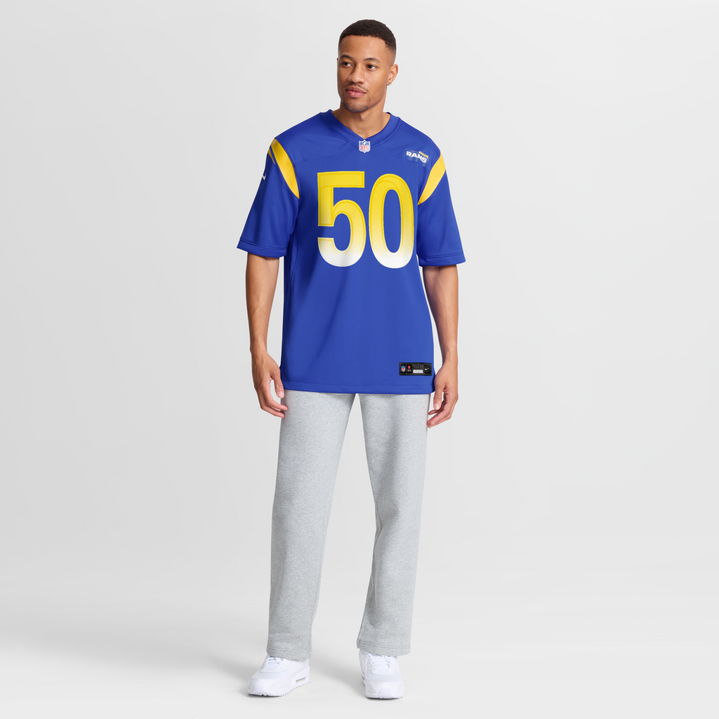 Beaux Limmer Los Angeles Rams Nike Team Game Official Jersey -  Royal