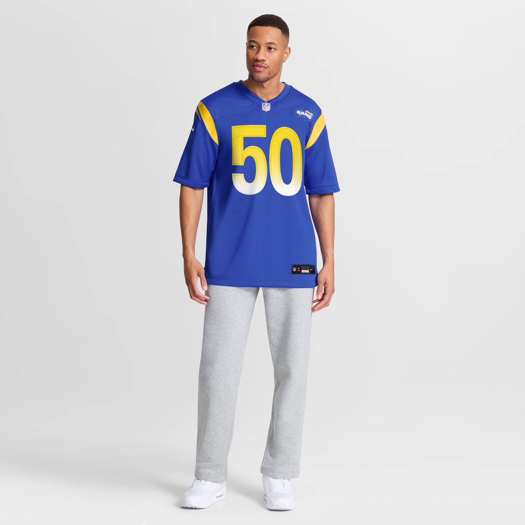 Beaux Limmer Los Angeles Rams Nike Team Game Official Jersey -  Royal
