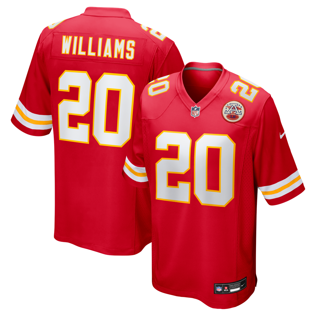 Nohl Williams Kansas City Chiefs Nike Team Game Official Jersey -  Red