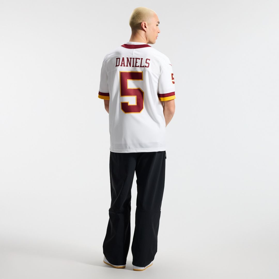 Jayden Daniels Washington Commanders Nike Vapor F.U.S.E. Stitched Limited Official Jersey - White