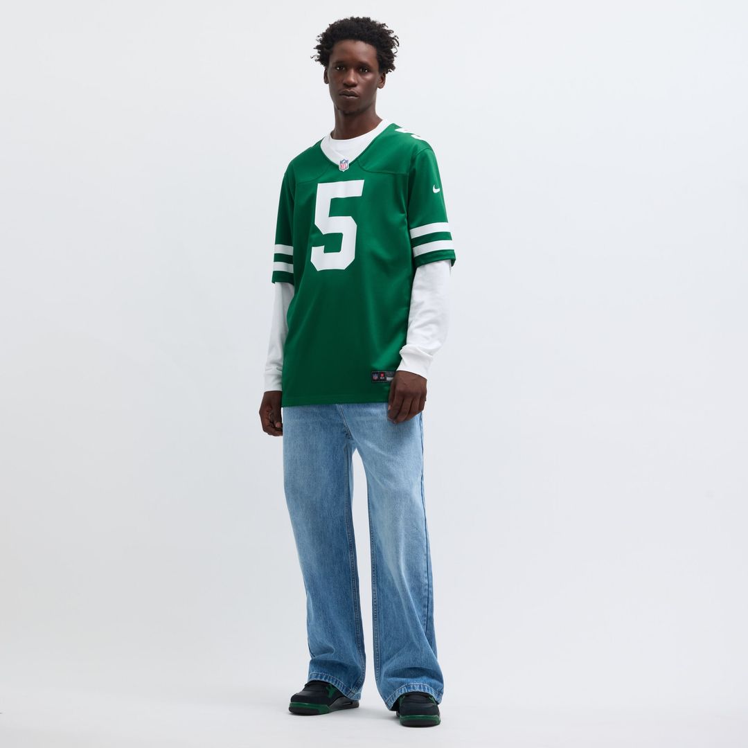 Garrett Wilson New York Jets Nike Game Official Jersey - Legacy Green