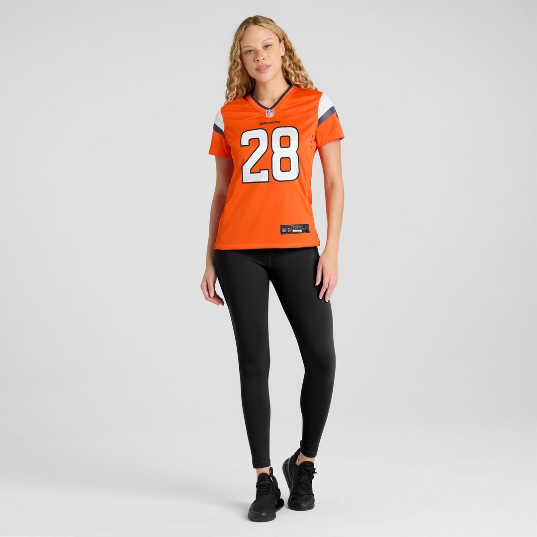 Tyler Badie Denver Broncos Nike Women's Team Game Official Jersey -  Orange