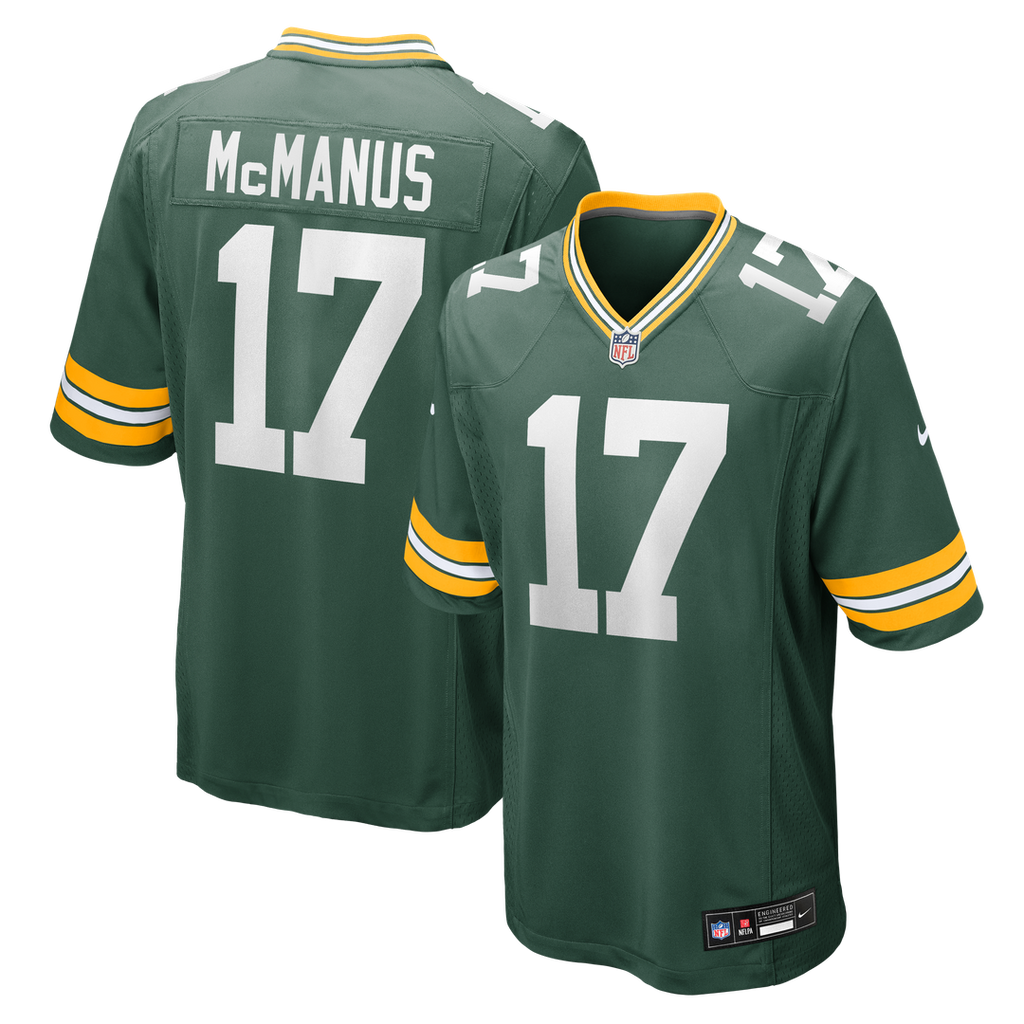 Brandon McManus Green Bay Packers Nike Team Game Official Jersey -  Green