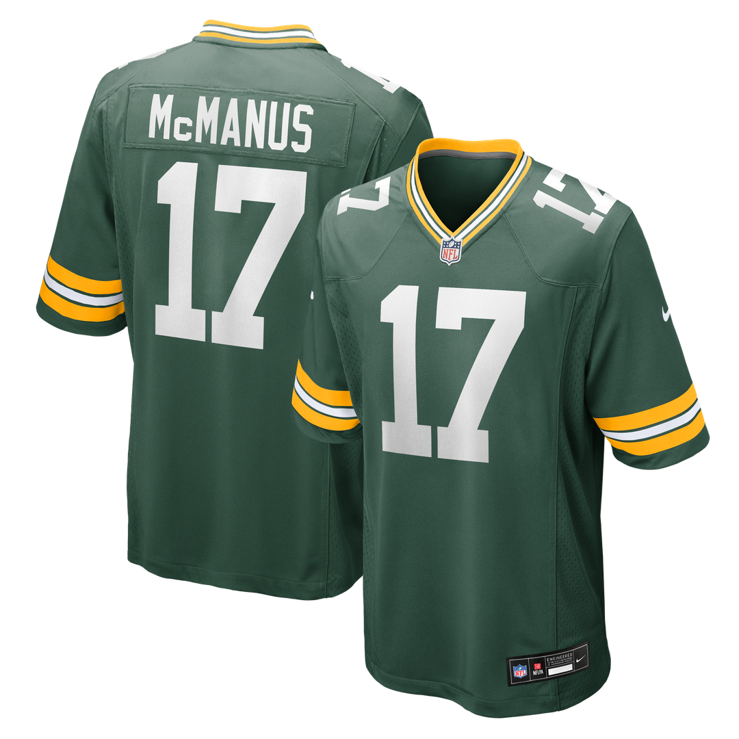 Brandon McManus Green Bay Packers Nike Team Game Official Jersey -  Green