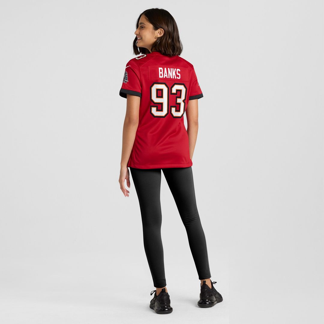 Eric Banks Tampa Bay Buccaneers Nike Women's  Game Official Jersey -  Red