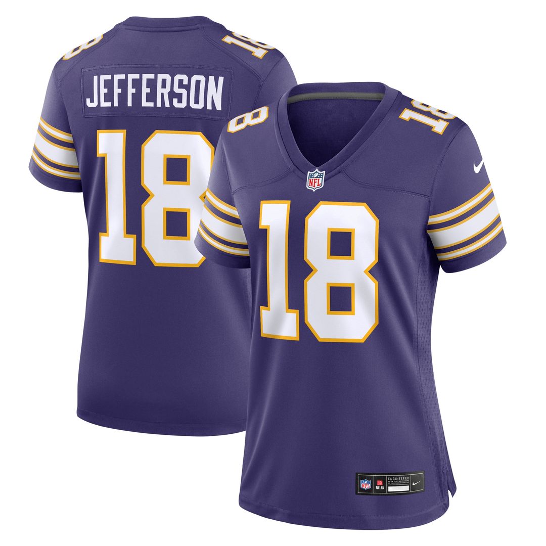 Justin Jefferson Minnesota Vikings Nike Women's Player Official Jersey - Purple