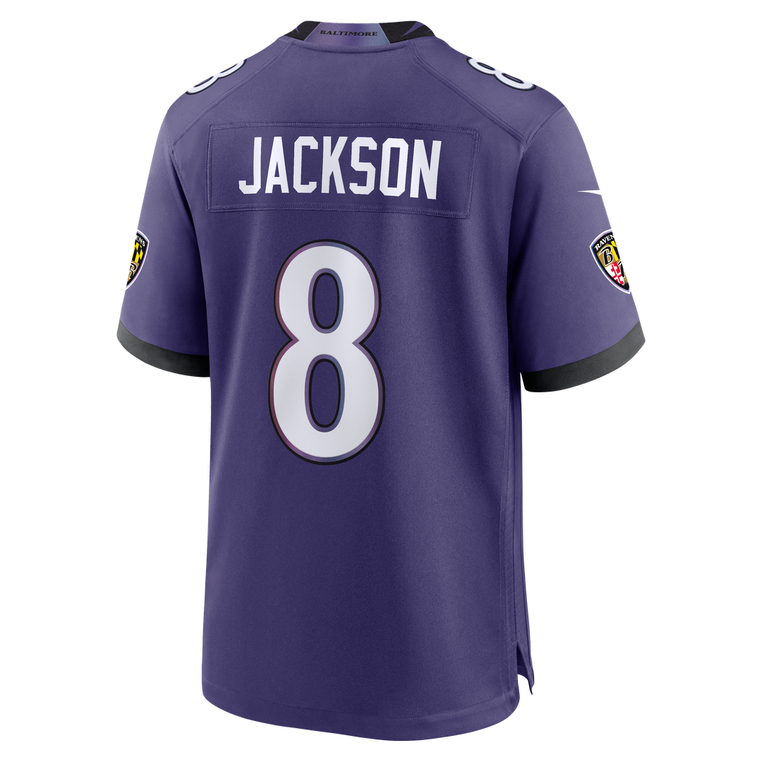 Lamar Jackson Baltimore Ravens Nike Team Game Official Jersey - Purple