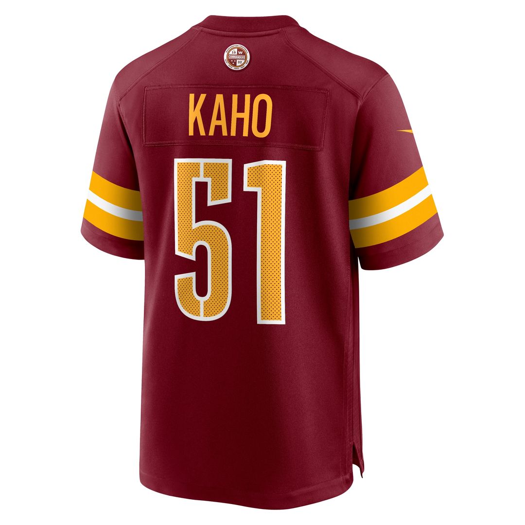 Ale Kaho Washington Commanders Nike Team Game Jersey - Burgundy