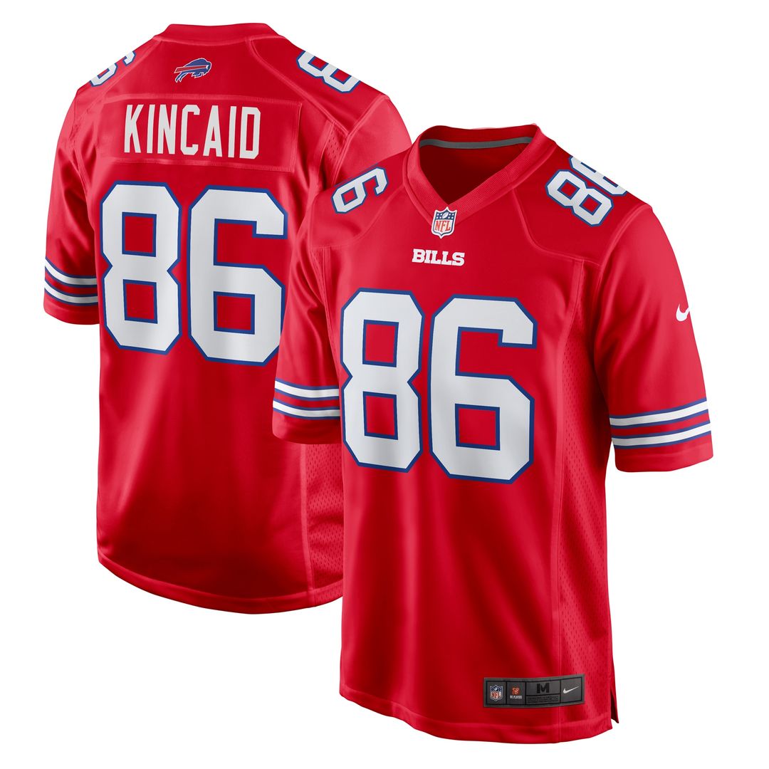 Dalton Kincaid Buffalo Bills Nike Alternate Game Official Jersey - Red