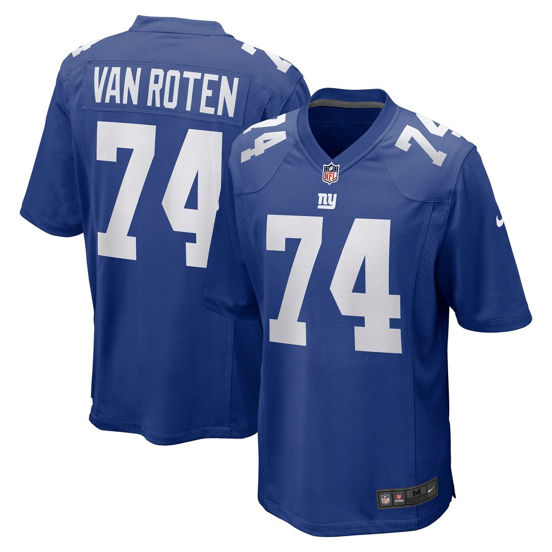Greg Van Roten New York Giants Nike Team Game Jersey - Royal
