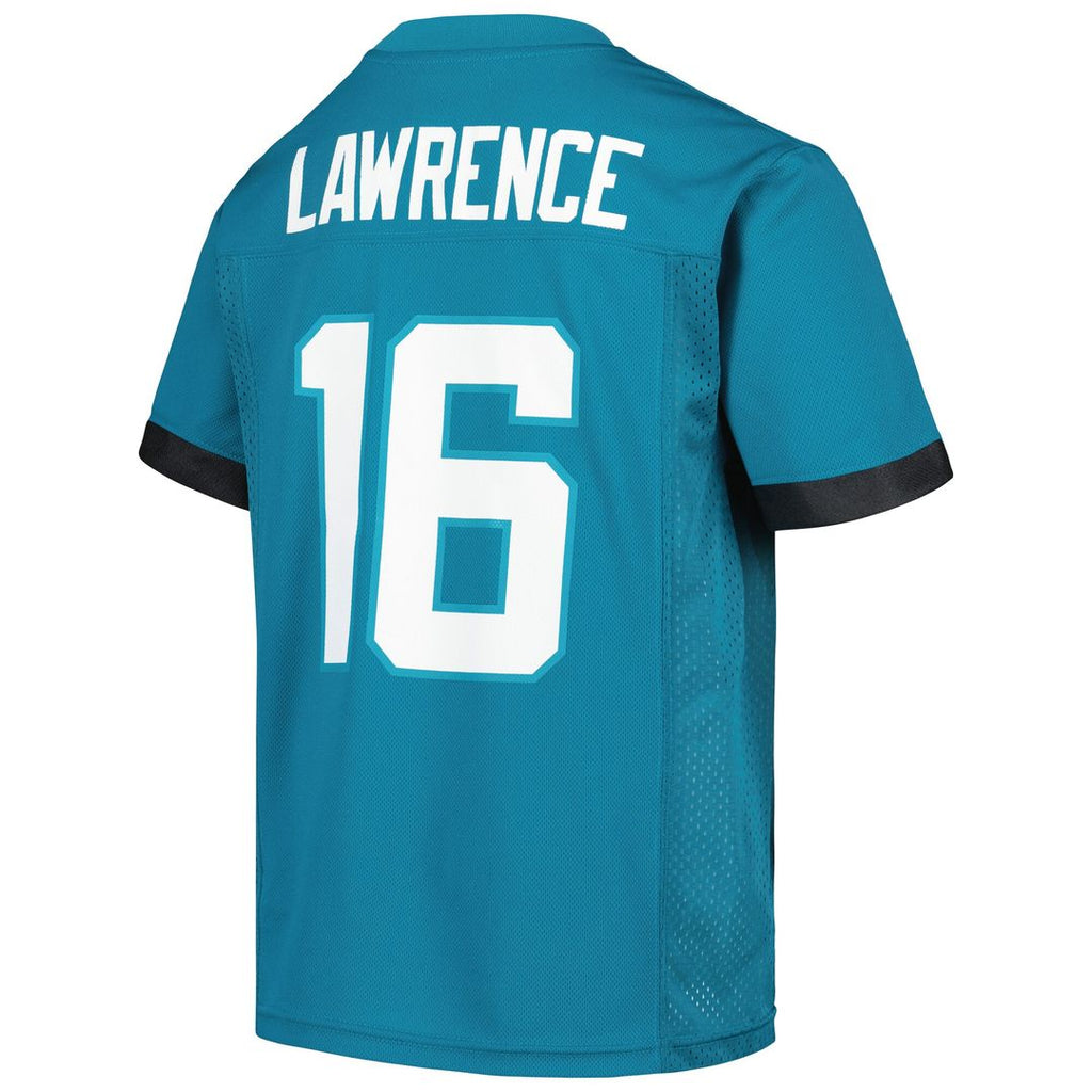 Trevor Lawrence Jacksonville Jaguars Youth Player Replica Jersey - Teal