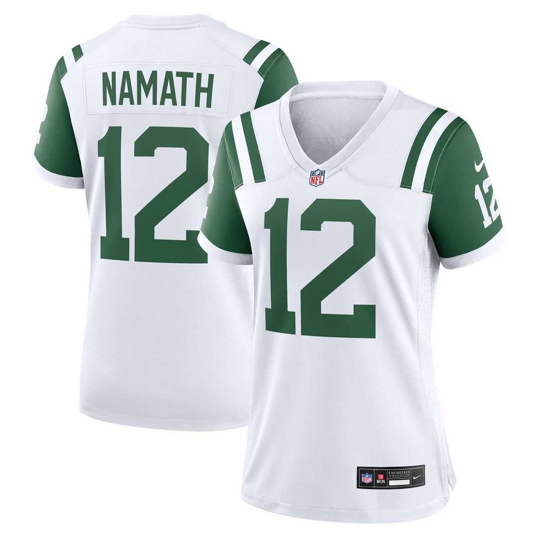 Joe Namath New York Jets Nike Women's Classic Alternate Retired Player Game Jersey - White