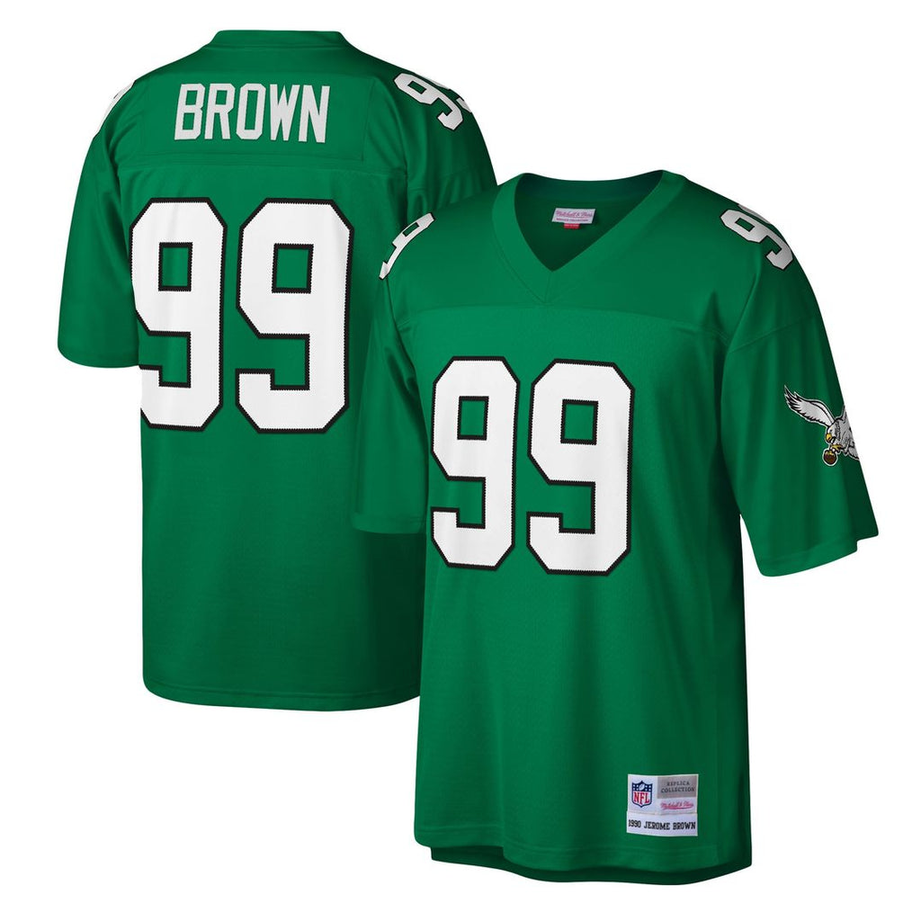 Jerome Brown Philadelphia Eagles Mitchell & Ness Legacy Replica Official Jersey - Kelly Green