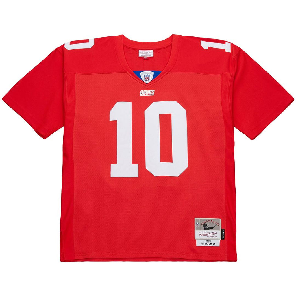 Eli Manning New York Giants Mitchell & Ness 2004 Team Legacy Retired Player Big & Tall Official Jersey - Red