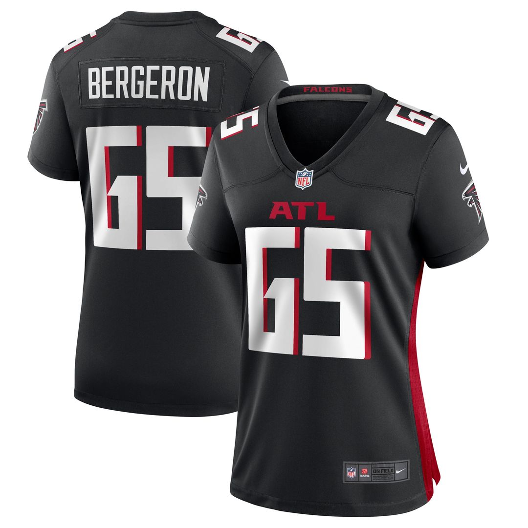 Matthew Bergeron Atlanta Falcons Nike Women's Team Game Official Jersey -  Black