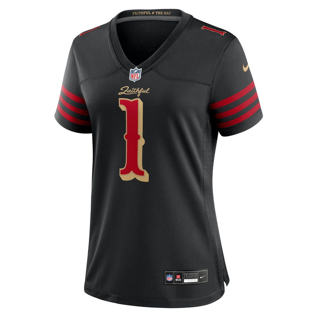 Ricky Pearsall San Francisco 49ers Nike Women's 2025 Rivalries Collection Game Official Jersey - Black