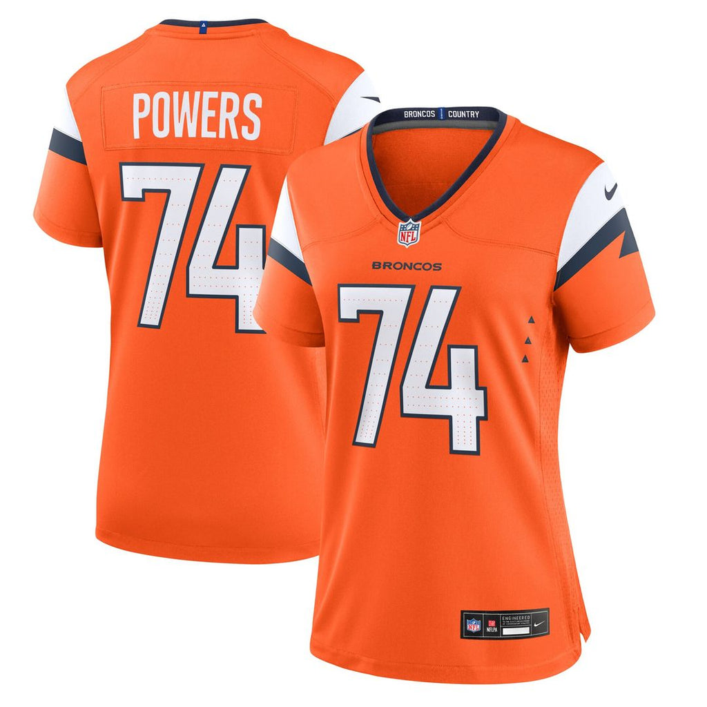 Ben Powers Denver Broncos Nike Women's Team Game Jersey - Orange
