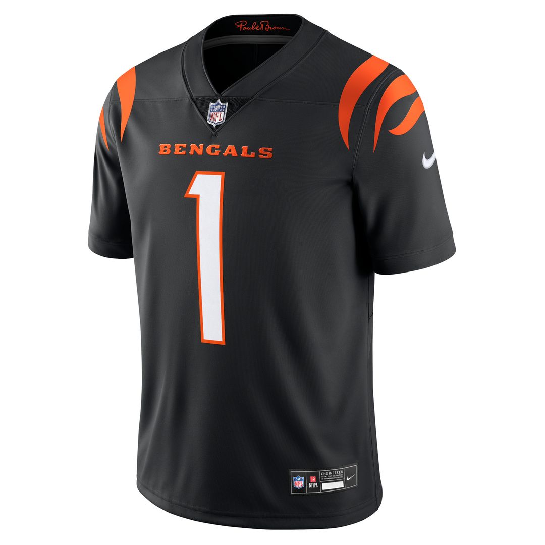 Ja'Marr Chase Cincinnati Bengals Nike  Vapor Untouchable Limited Official Jersey - Black