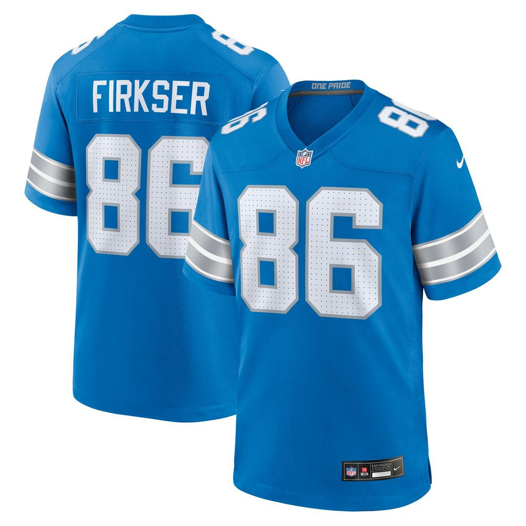 Anthony Firkser Detroit Lions Nike Team Game Official Jersey -  Blue