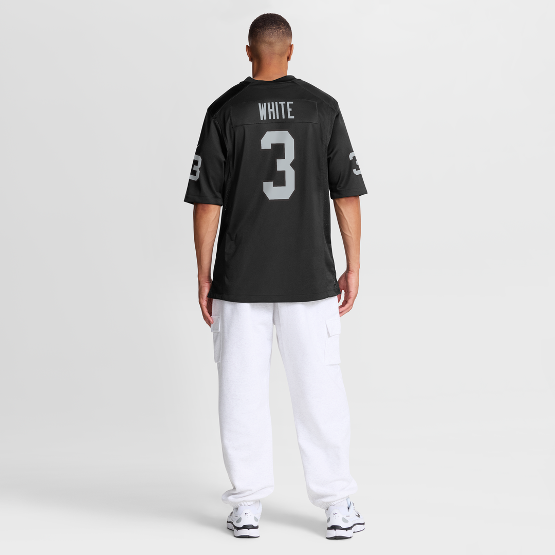 Zamir White Las Vegas Raiders Nike Team Game Official Jersey -  Black