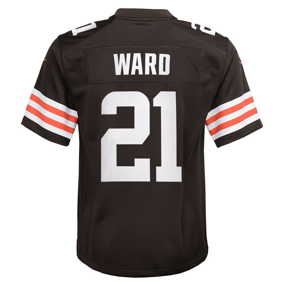Denzel Ward Cleveland Browns Nike Youth Game Official Jersey - Brown
