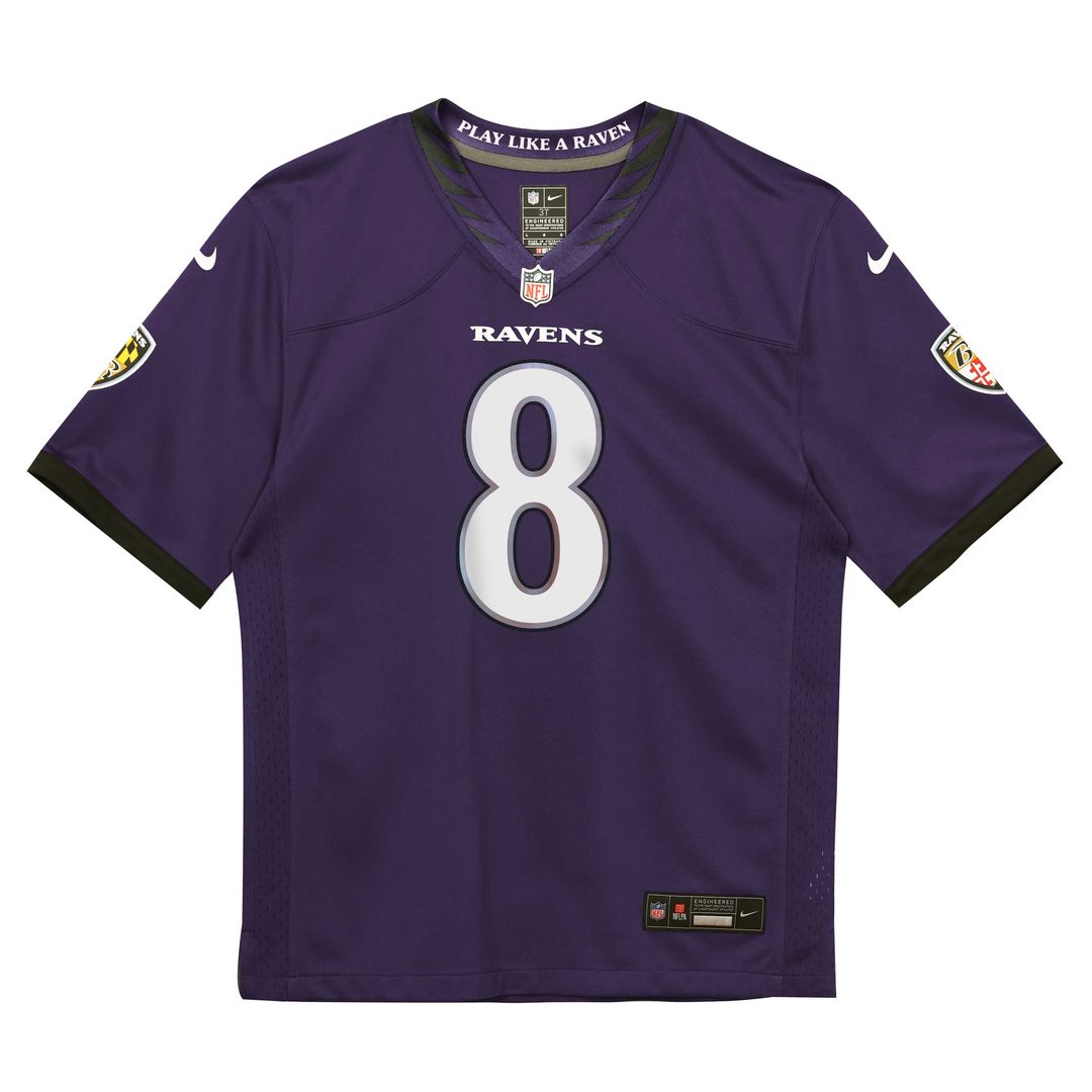 Lamar Jackson Baltimore Ravens Nike Preschool Team Game Official Jersey - Purple