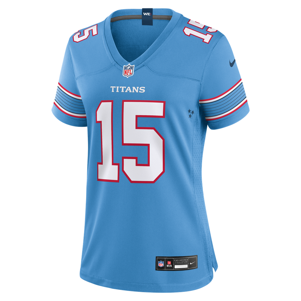 Keldric Faulk Tennessee Titans Nike Women's Team Game Official Jersey - Light Blue