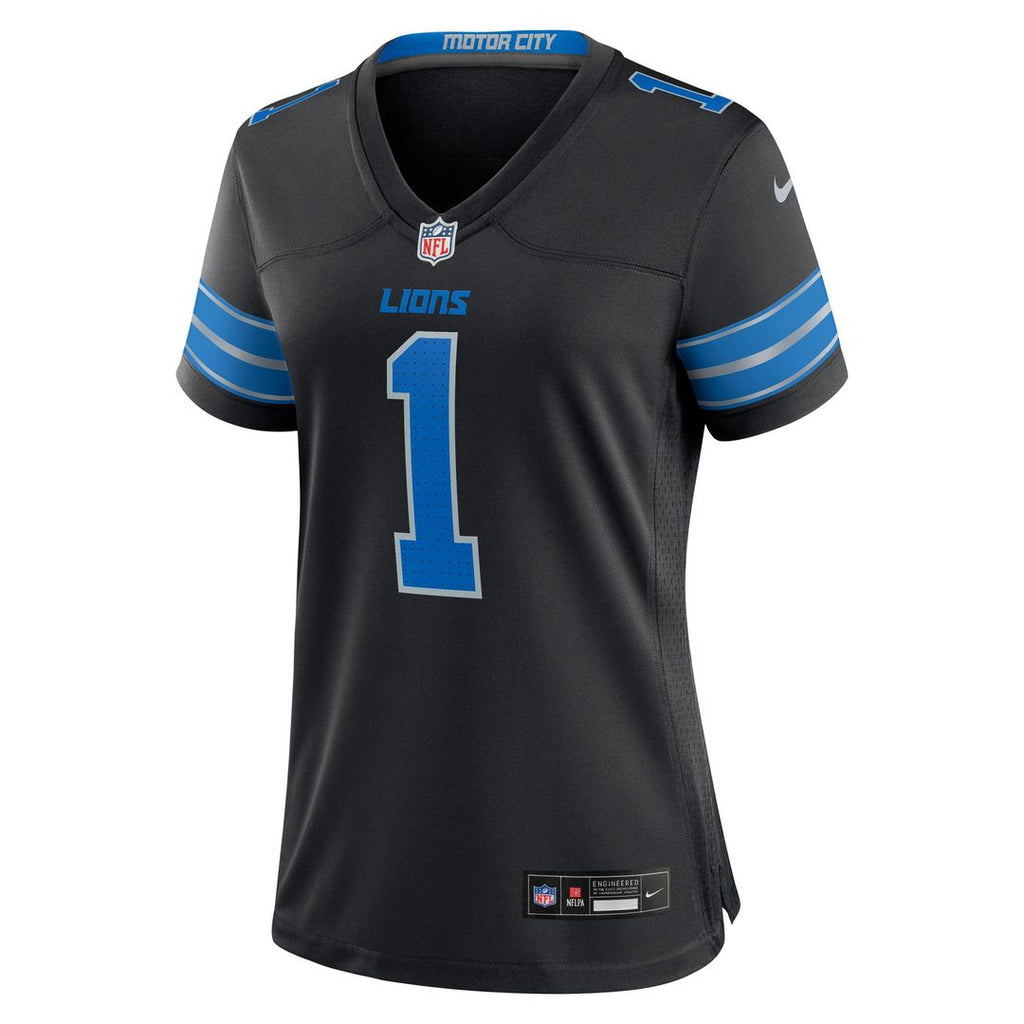 Jameson Williams Detroit Lions Nike Women's 2nd Alternate Game Player Official Jersey - Black