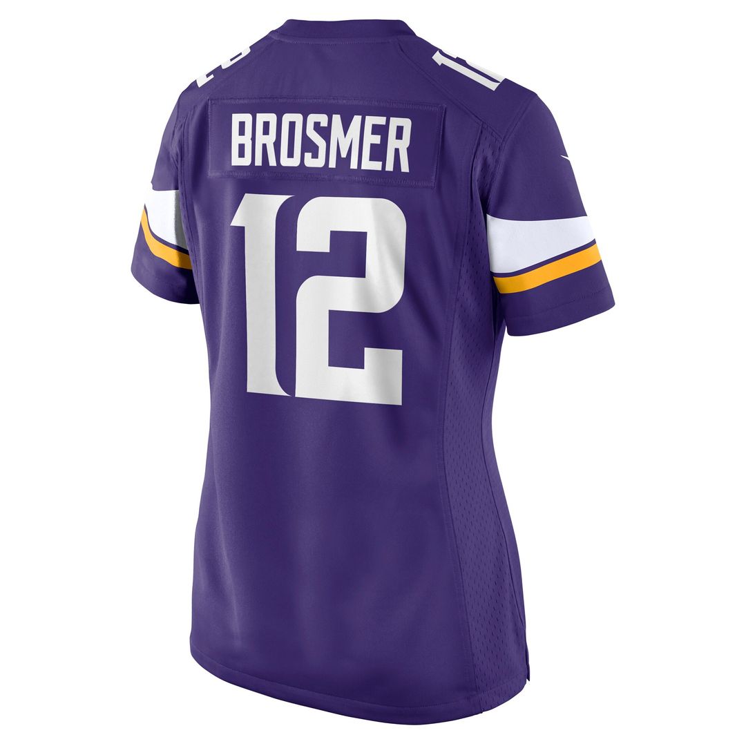 Max Brosmer Minnesota Vikings Nike Women's Team Game Jersey - Purple