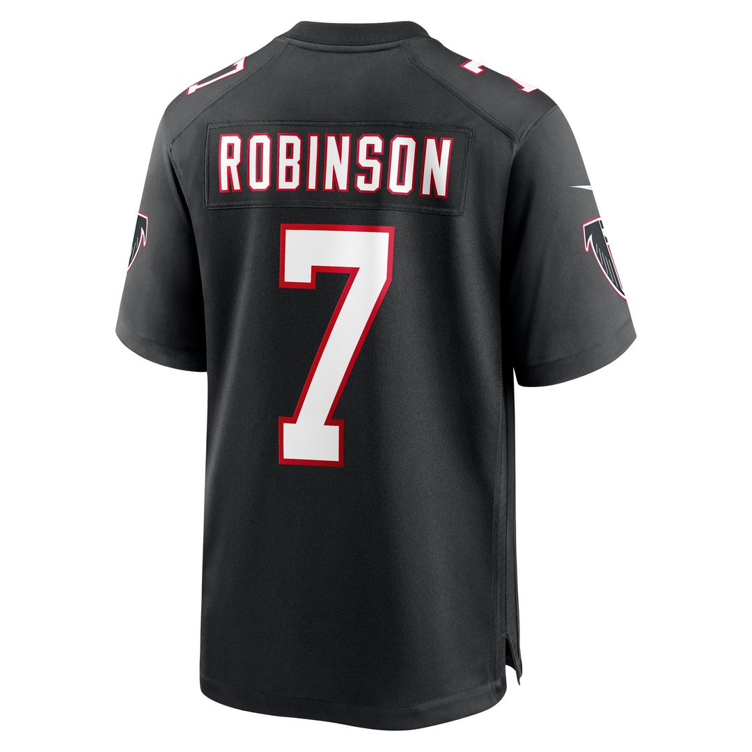 Bijan Robinson Atlanta Falcons Nike  Throwback Game Official Jersey - Black