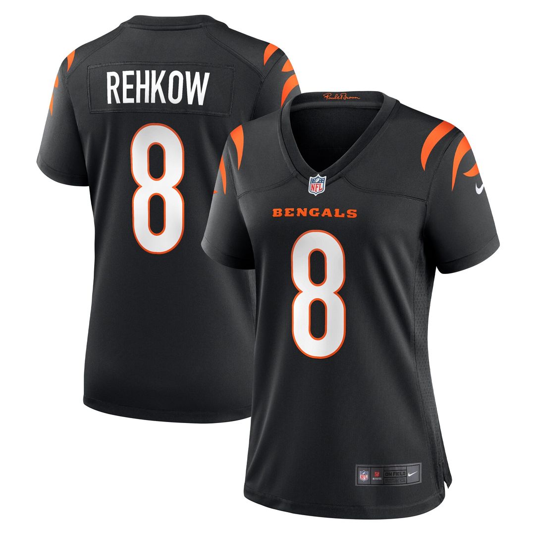 Ryan Rehkow Cincinnati Bengals Nike Women's  Game Official Jersey -  Black