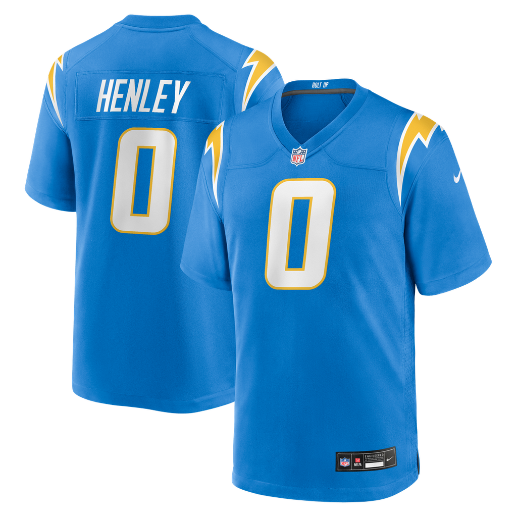 Daiyan Henley Los Angeles Chargers Nike Team Game Official Jersey - Powder Blue