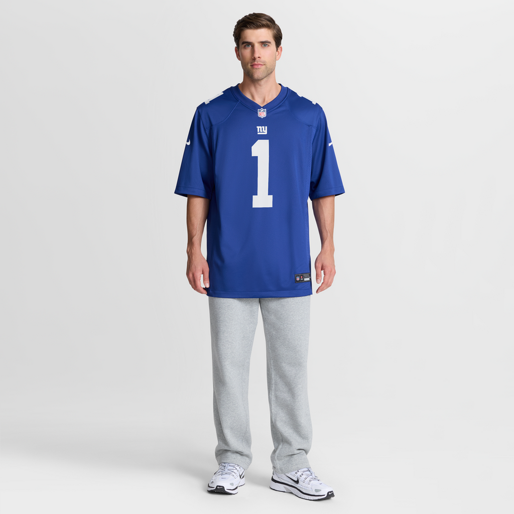 Malik Nabers New York Giants Nike Alternate Game Official Jersey - Century Red