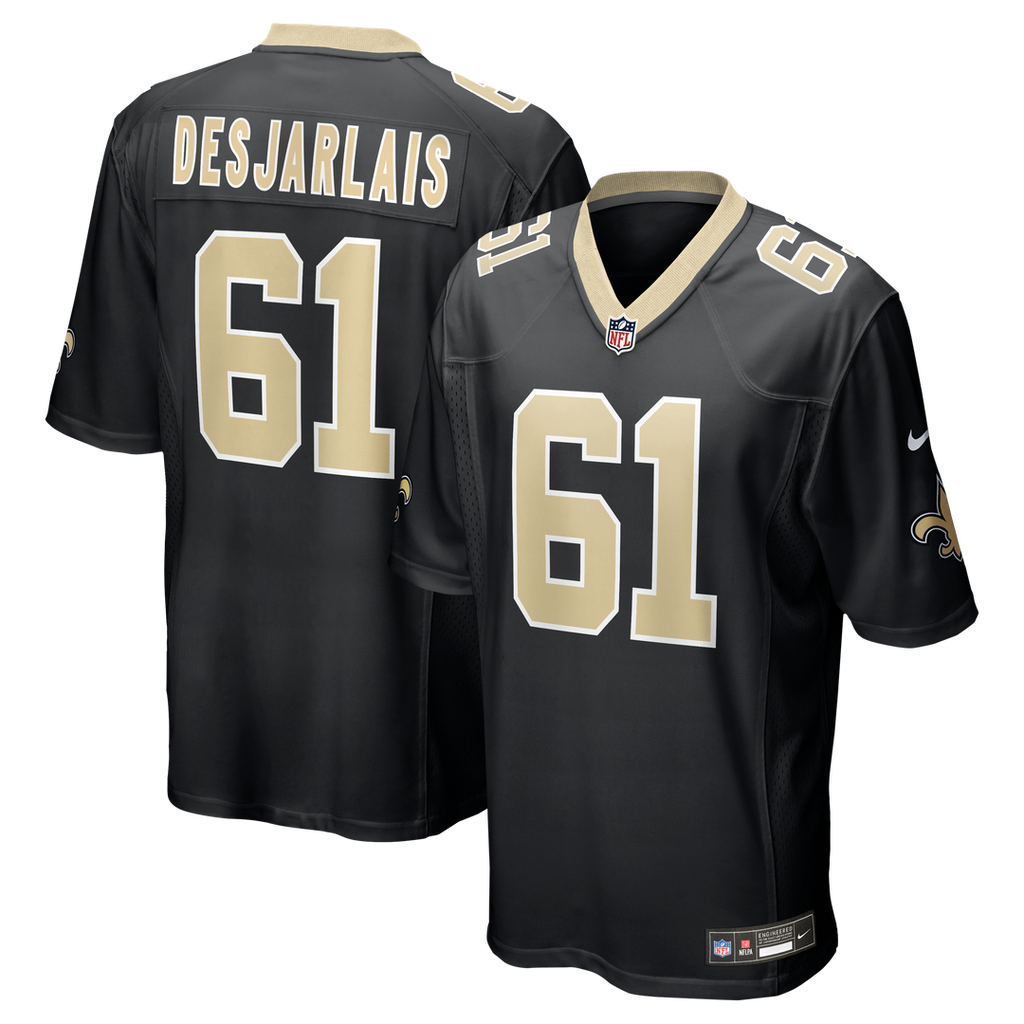 Drew Desjarlais New Orleans Saints Nike Game Player Official Jersey - Black