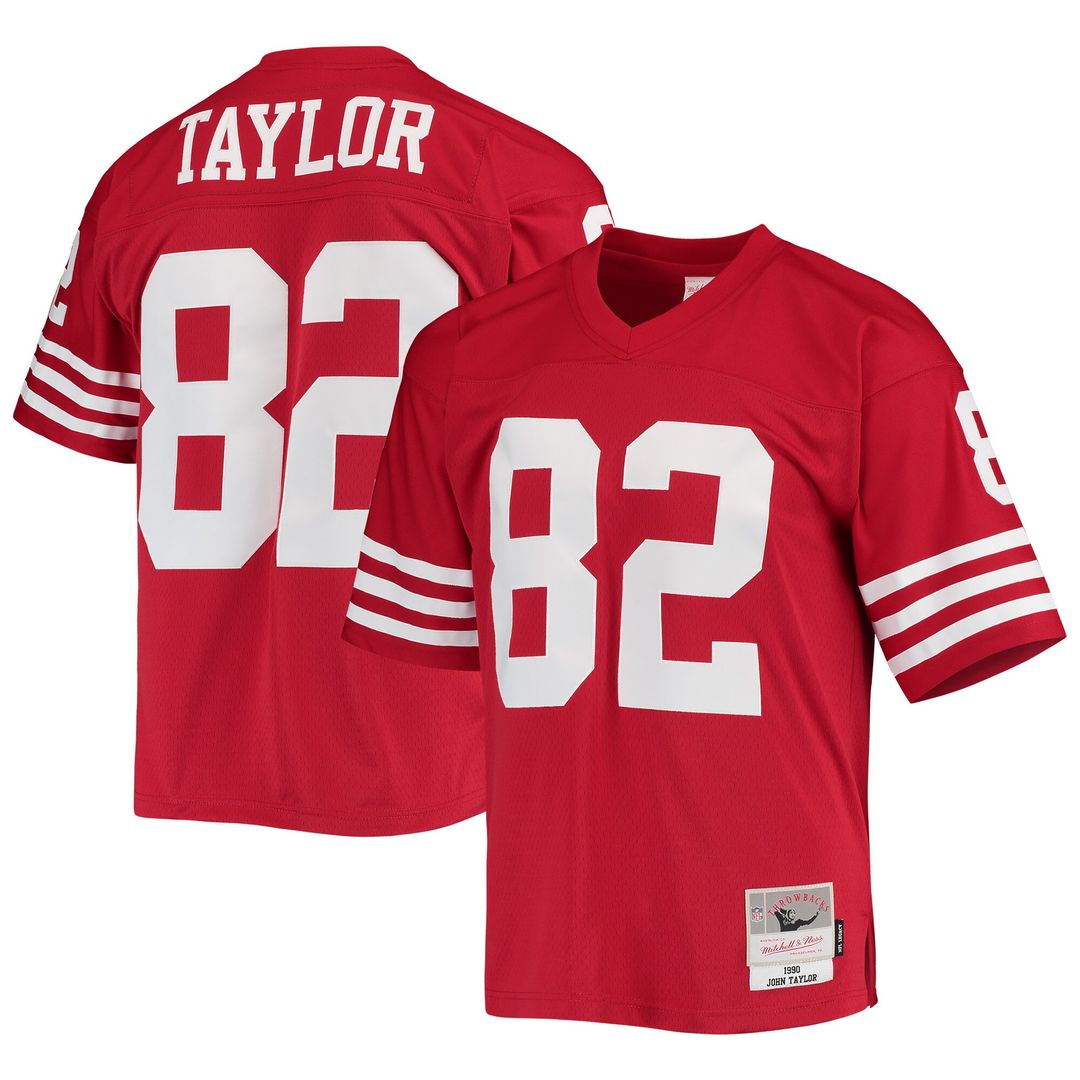 John Taylor San Francisco 49ers Mitchell & Ness Legacy Replica Official Jersey - Scarlet