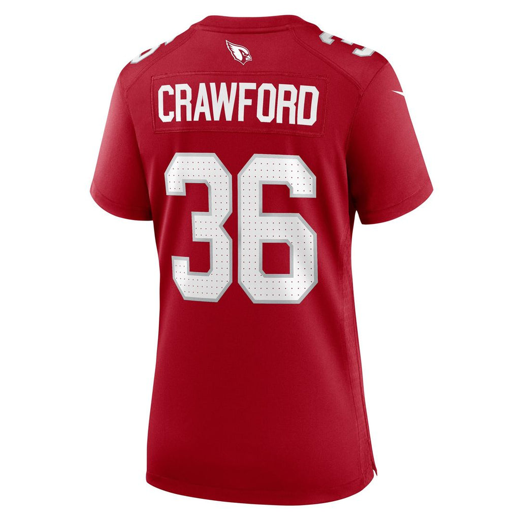Kitan Crawford Arizona Cardinals Nike Women's Team Game Official Jersey -  Cardinal