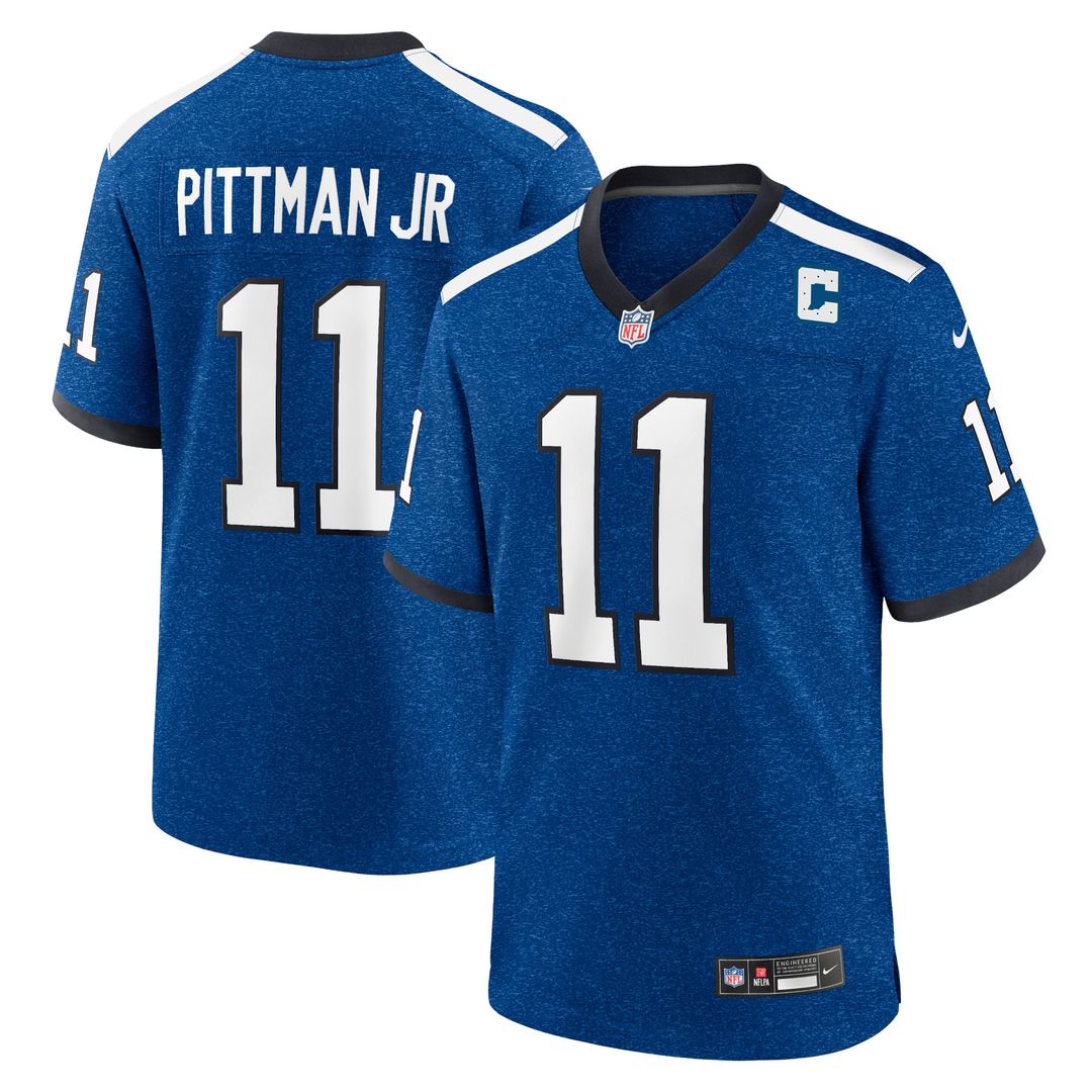 Indiana Nights Michael Pittman Jr. Indianapolis Colts Nike Alternate Game Official Jersey - Blue
