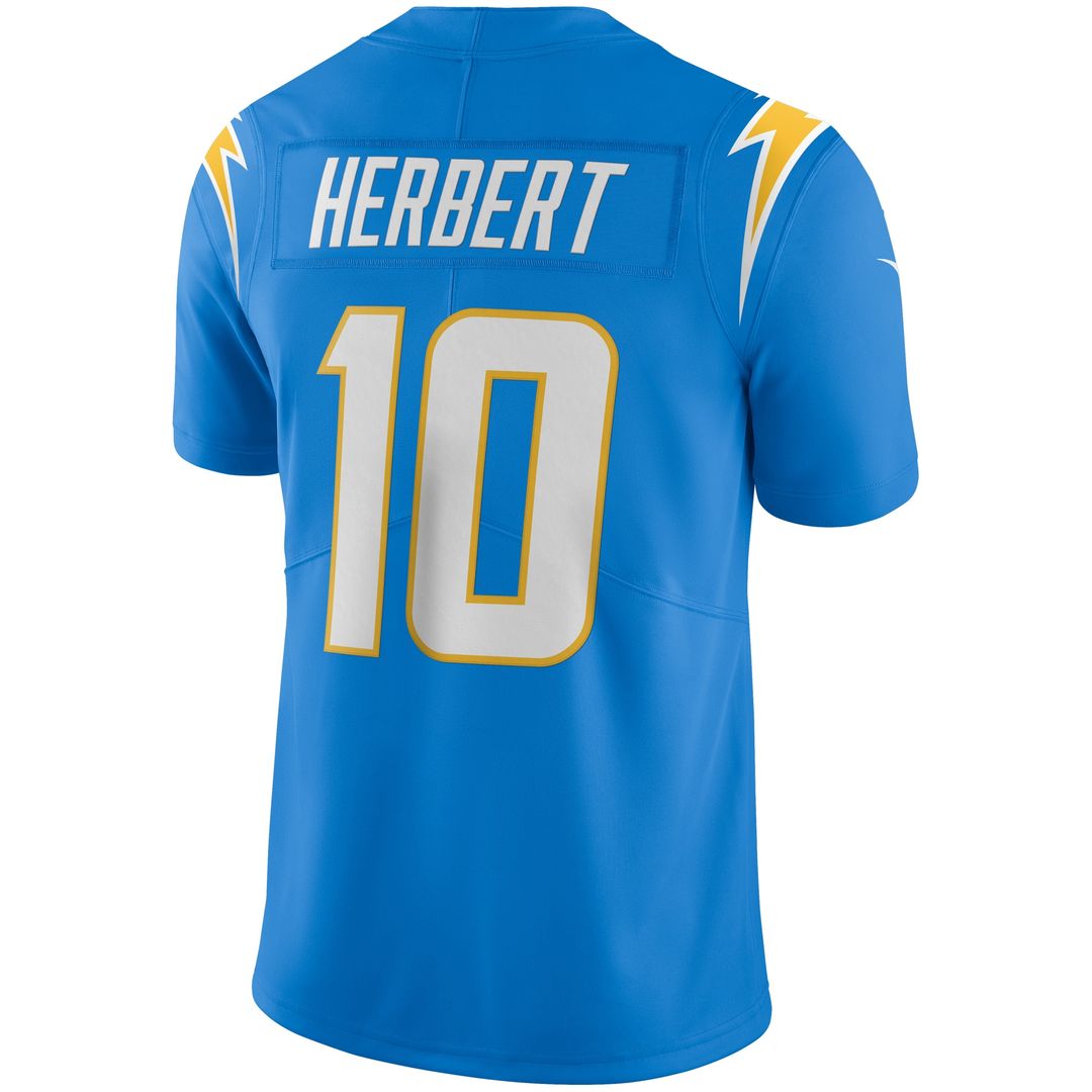 Justin Herbert Los Angeles Chargers Nike Vapor Limited Official Jersey - Powder Blue