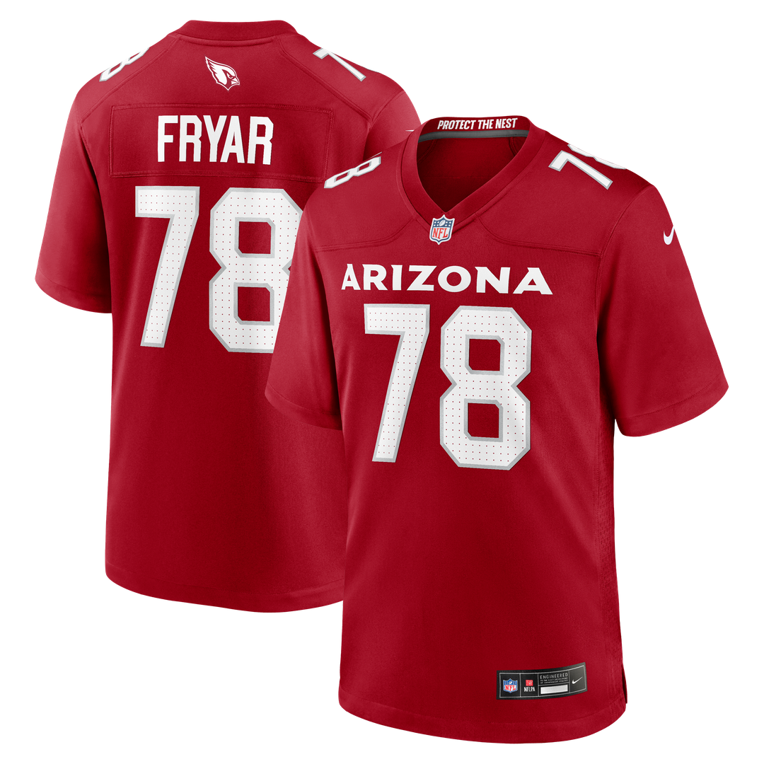 Josh Fryar Arizona Cardinals Nike Team Game Official Jersey -  Cardinal