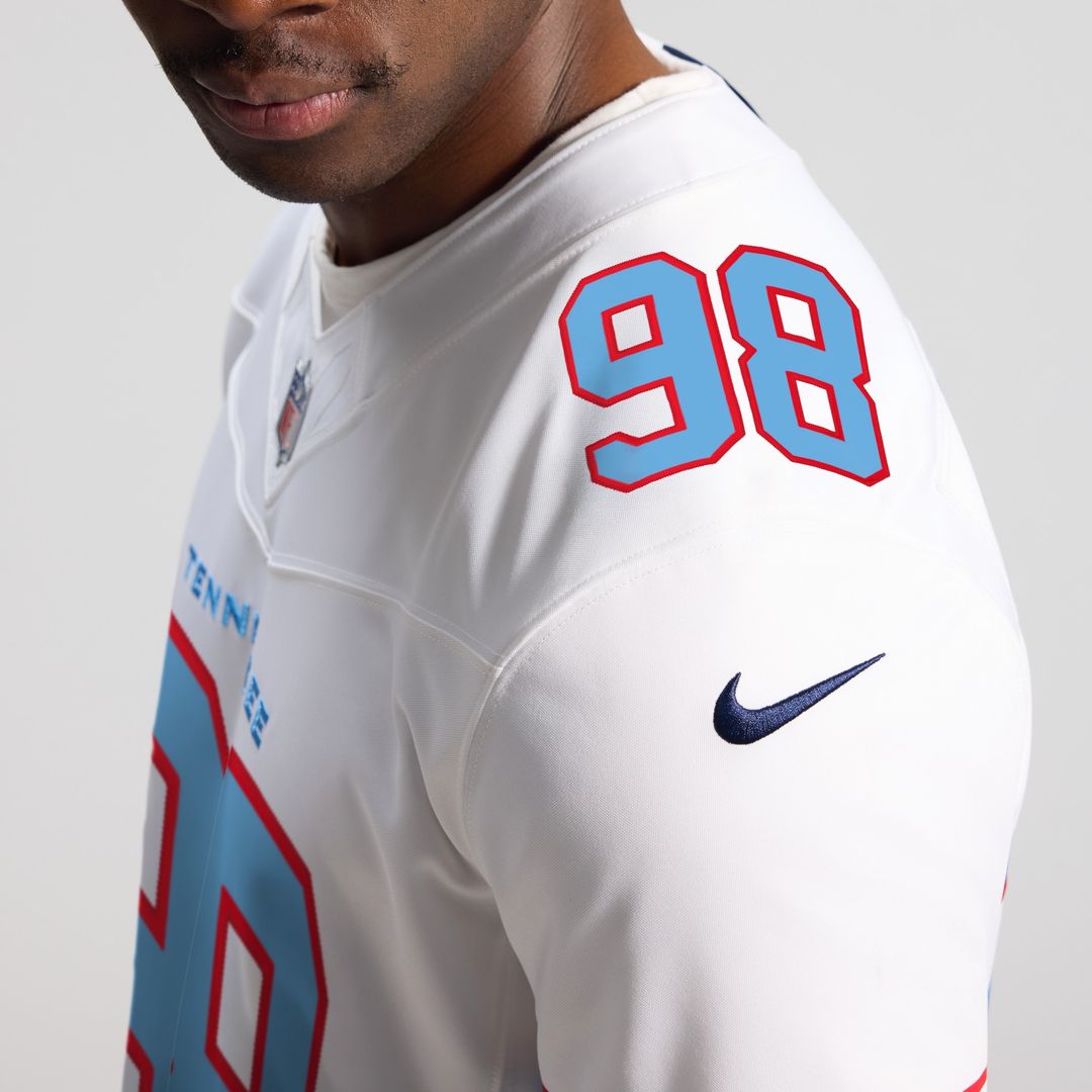 Jeffery Simmons Tennessee Titans Nike Vapor F.U.S.E. Stitched Limited Official Jersey - White