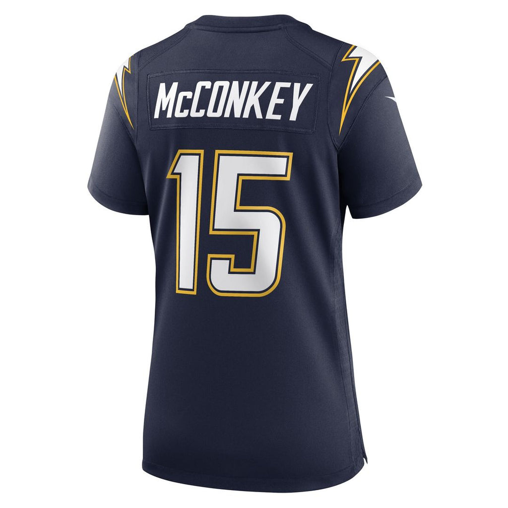 Ladd McConkey Los Angeles Chargers Nike Women's Alternate Super Chargers Game Official Jersey - Navy