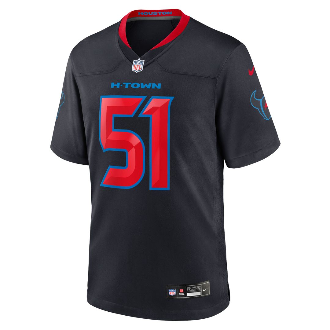 Will Anderson Jr. Houston Texans Nike Alternate Game Official Jersey - Navy