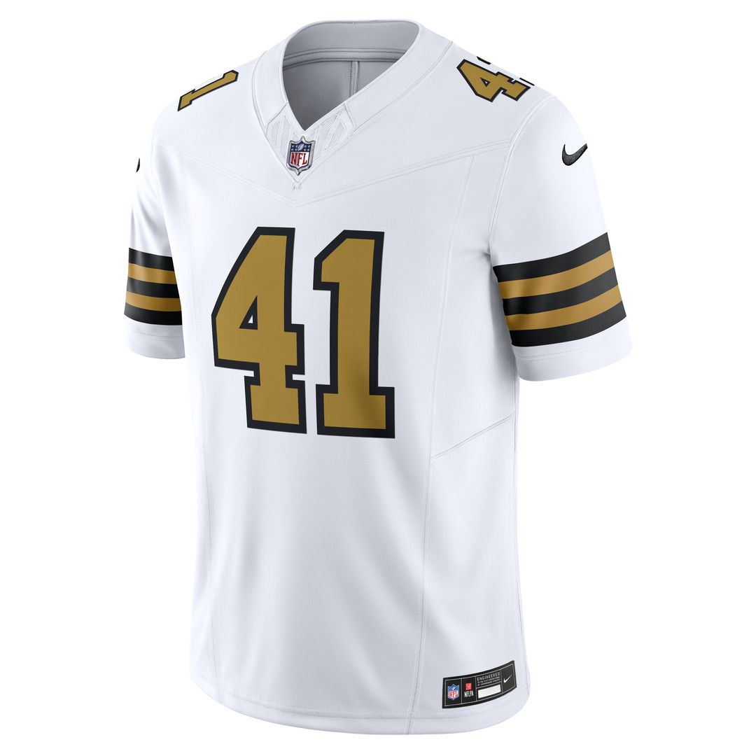 Alvin Kamara New Orleans Saints Nike Alternate Vapor F.U.S.E. Limited Official Jersey - White