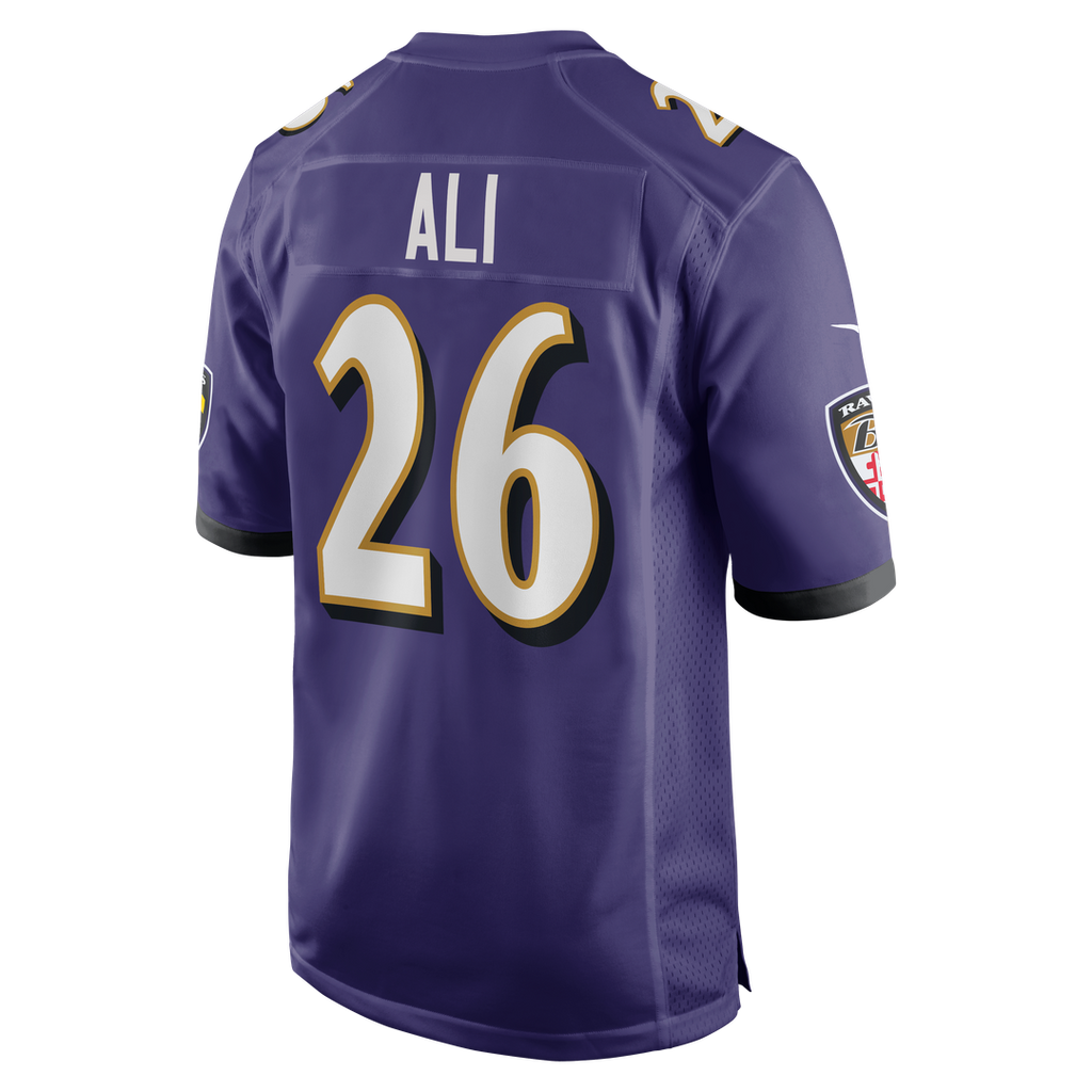 Rasheen Ali Baltimore Ravens Nike Team Game Official Jersey -  Purple